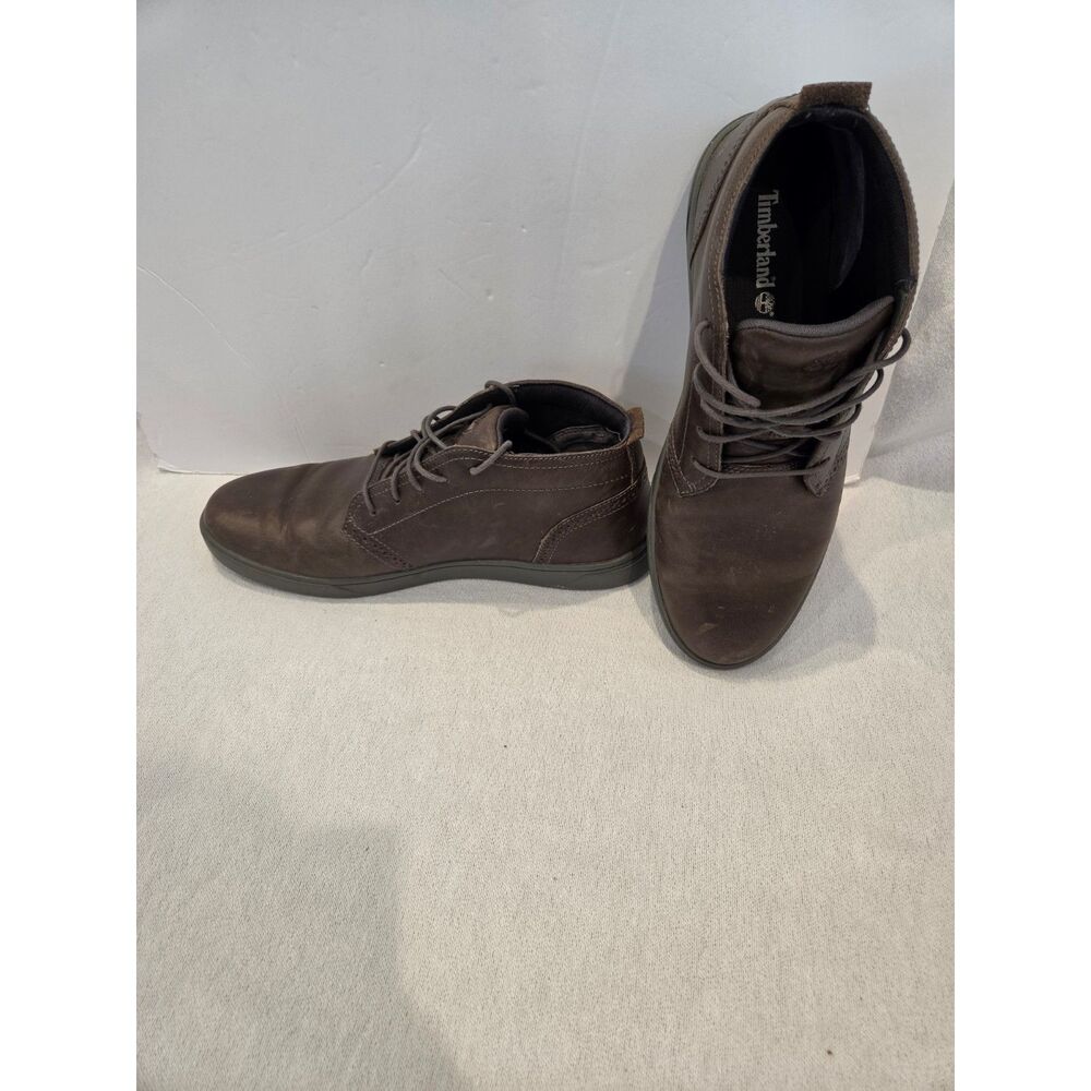 Timberland Graydon Brown Leather Chukka Mid Top Lace Up Boots Men Size 9